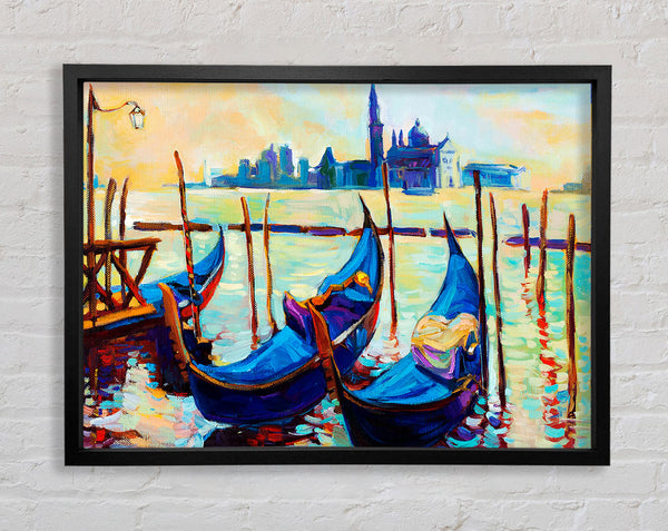 Gondola Line Up 1 Framed Print