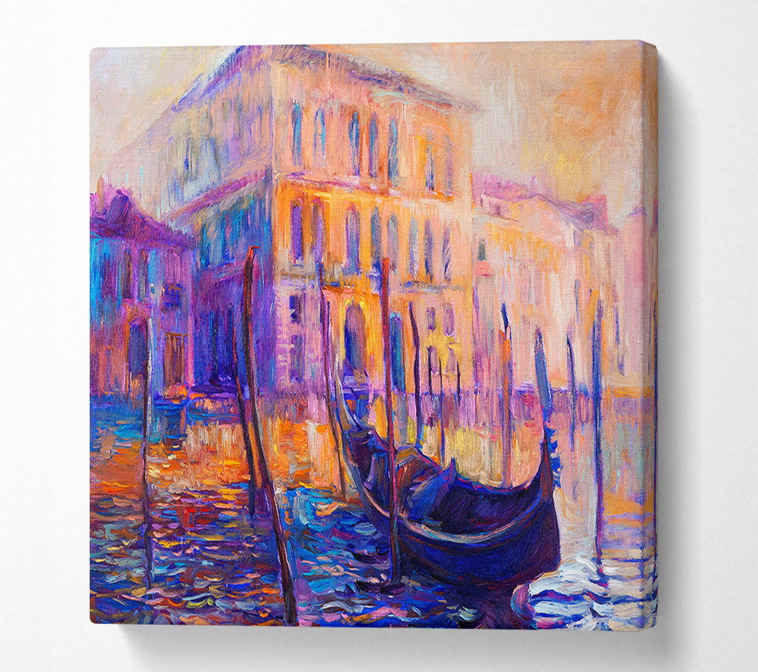  A Canvas Print of Lonesome Gondola Canvas Print