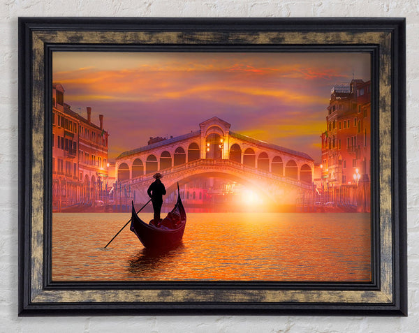 Gondola Ride 4 Framed Print