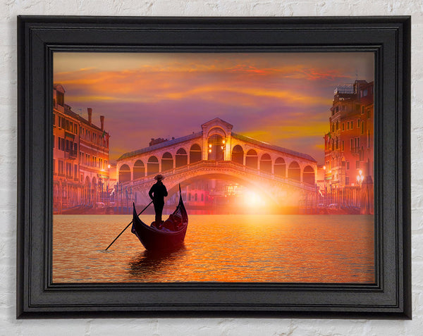 Gondola Ride 4 Framed Print