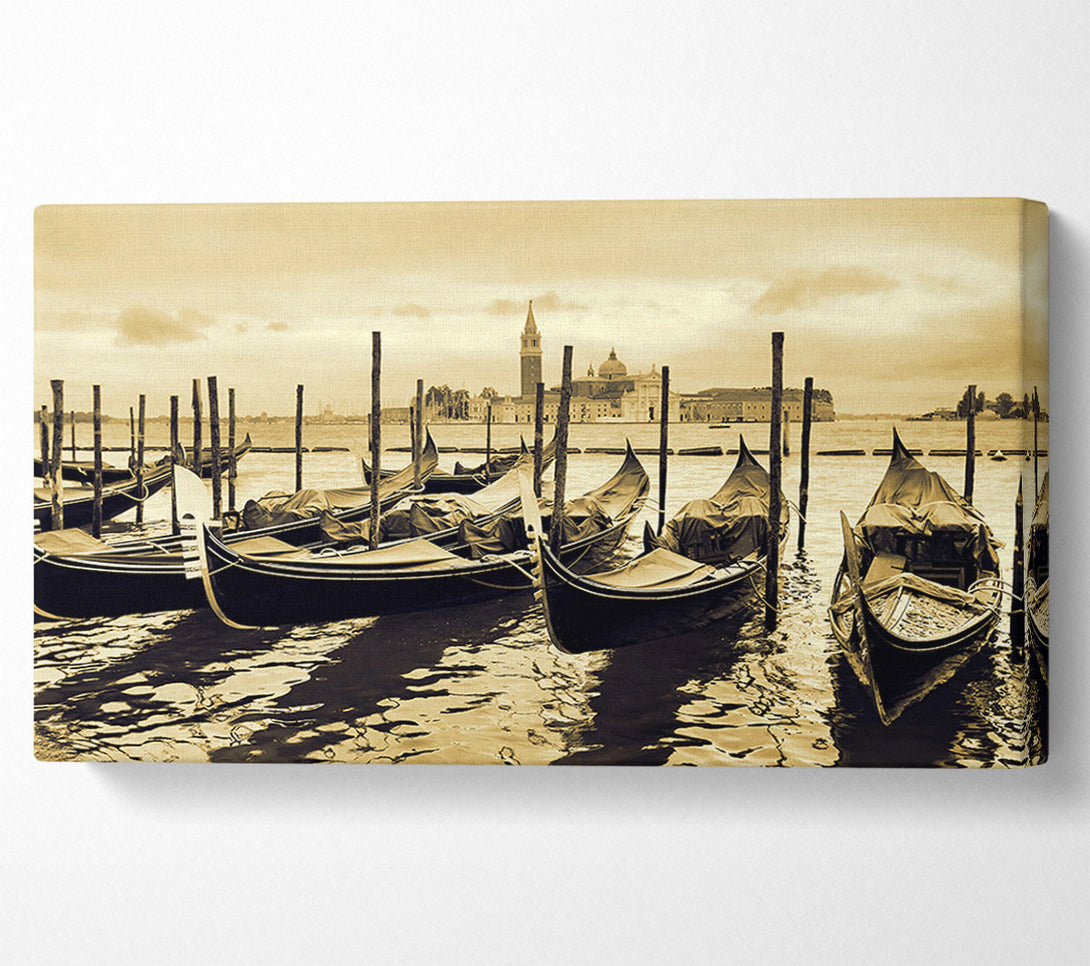  A Canvas Print of Gondola Line Up 4 Canvas Art