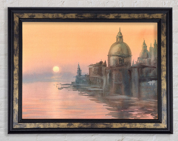 Sunset Waters Framed Print