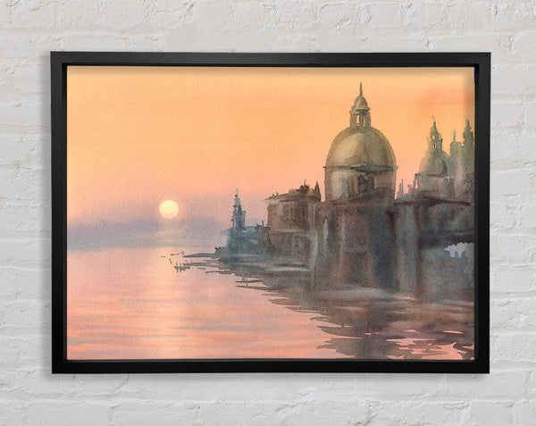 Sunset Waters Framed Print