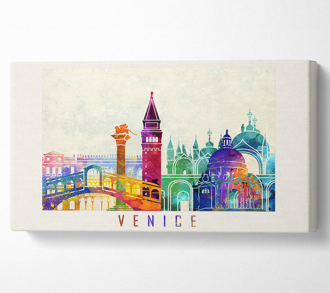  A Canvas Print of Rainbow City Canvas Wall Art