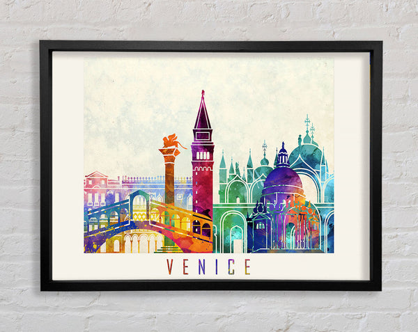 Rainbow City Framed Print