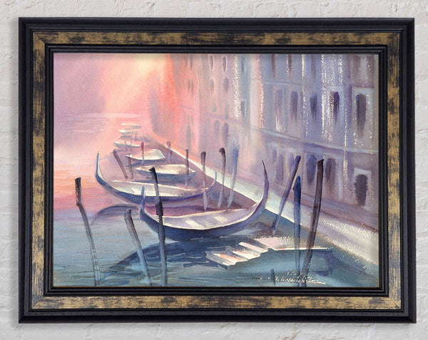 Gondola Line Up 7 Framed Print