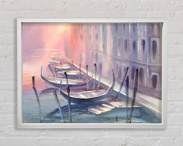 Gondola Line Up 7 Framed Print