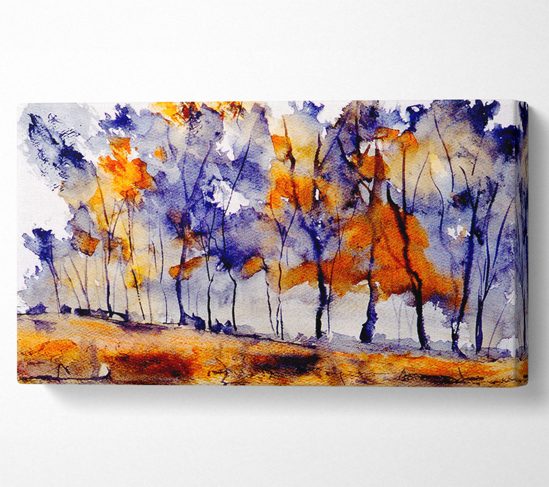  A Canvas Print of Autumn Trees Canvas Wall Art