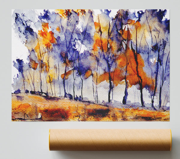 Autumn Trees Giclee Print