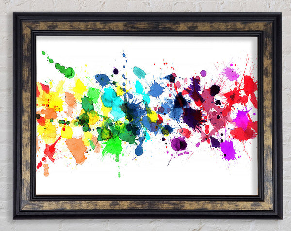 Colour Raindrops Framed Print
