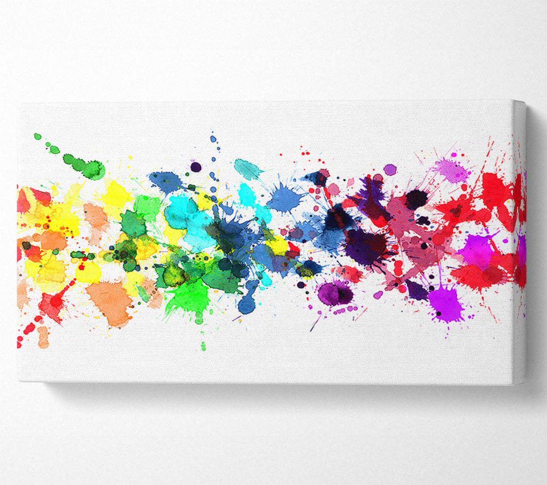  A Canvas Print of Colour Raindrops Canvas Wall Art