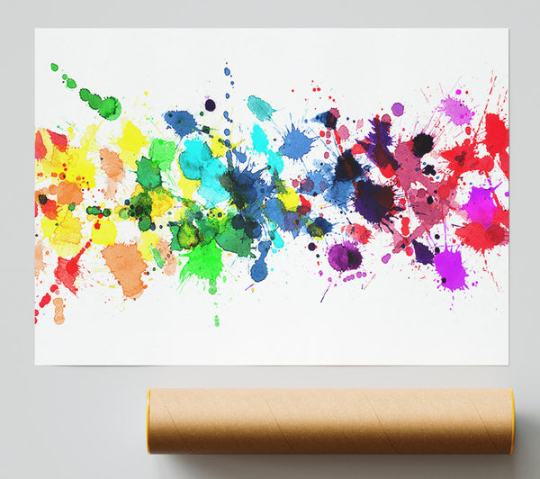 Colour Raindrops Giclee Print