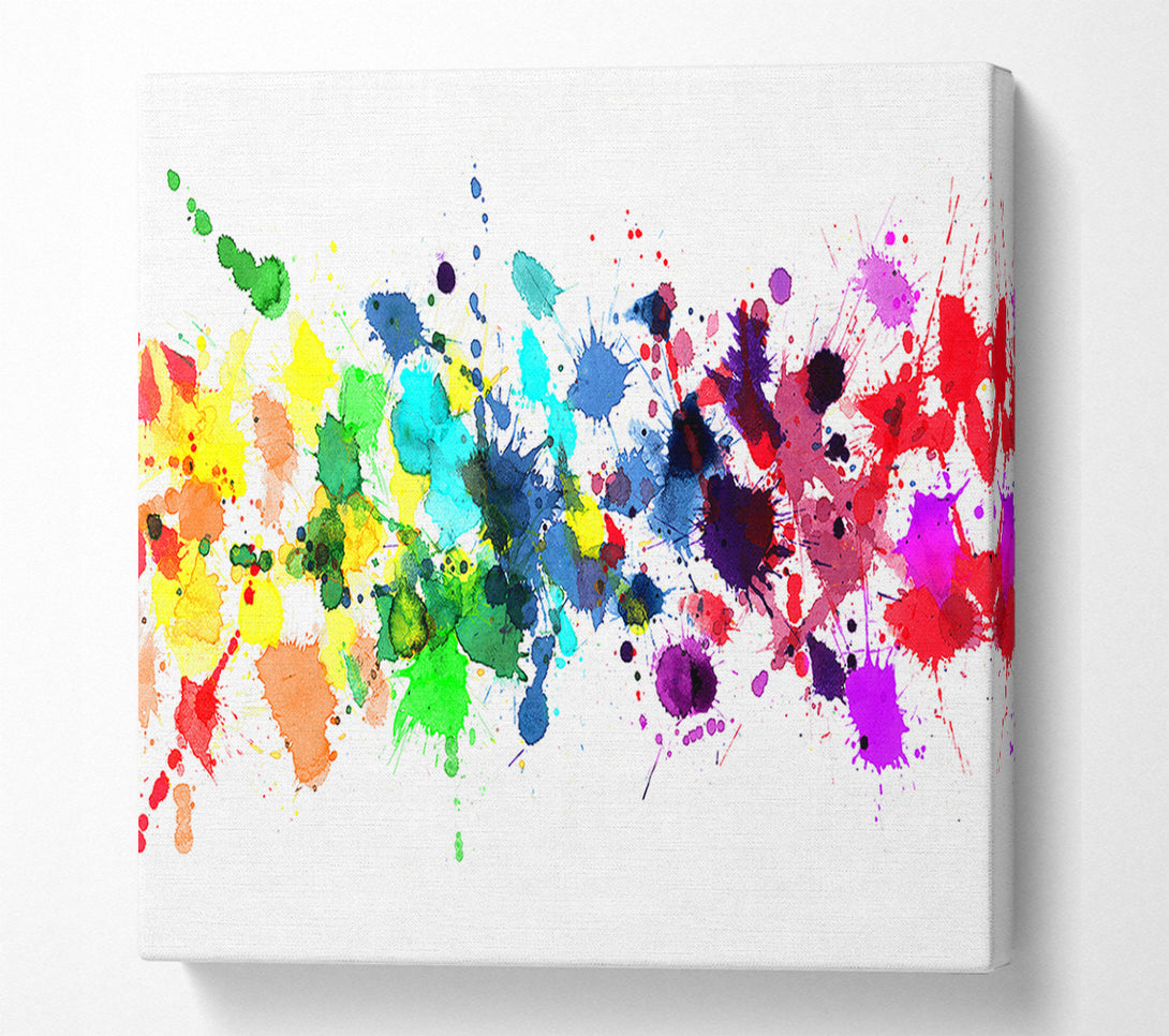  A Canvas Print of Colour Raindrops Canvas Wall Art