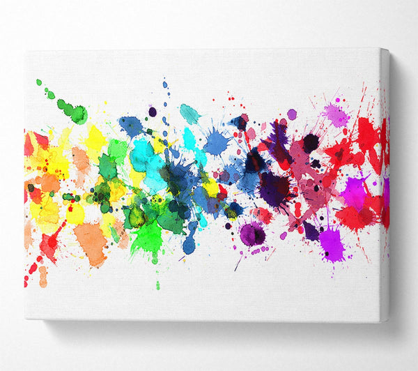  A Canvas Print of Colour Raindrops Canvas Wall Art