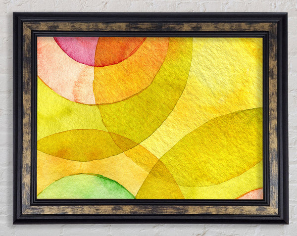 Yellow Bounce Framed Print