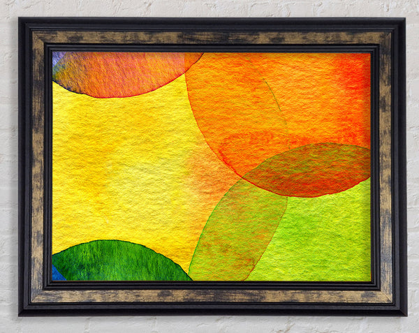 Bubble Sun Framed Print