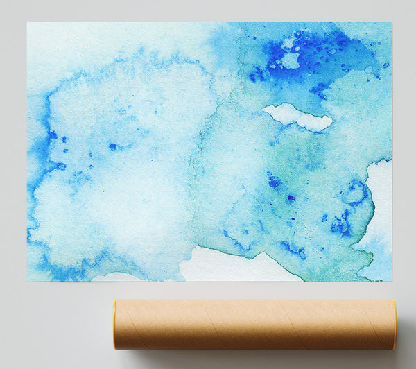 Blue Smoke Print