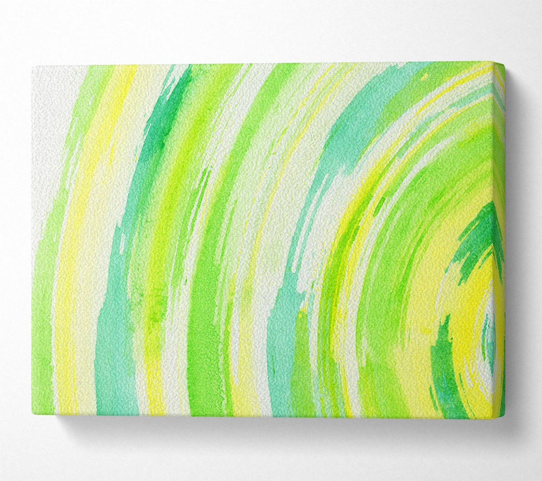  A Canvas Print of Green Sun Canvas Wall Art