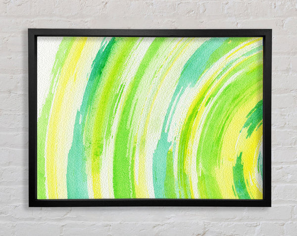 Green Sun Framed Print