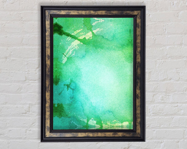 Green Framed Print