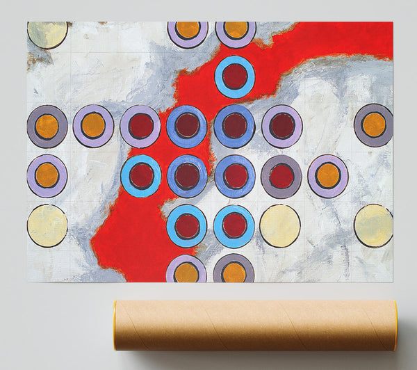 Path Across The Red Giclee Print