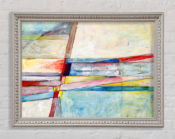Lines Of Time Framed Print