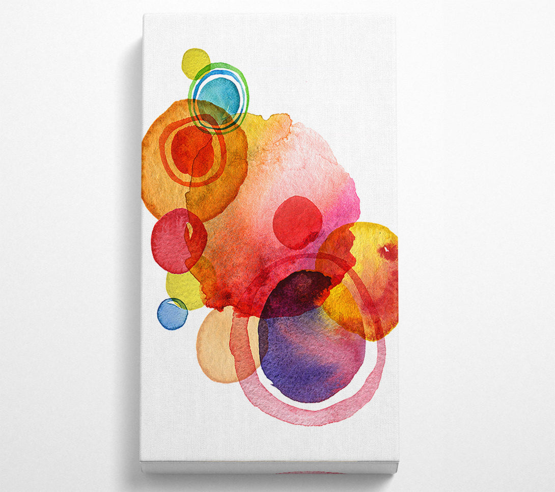  A Canvas Print of Rainbow Planets Canvas Wall Art