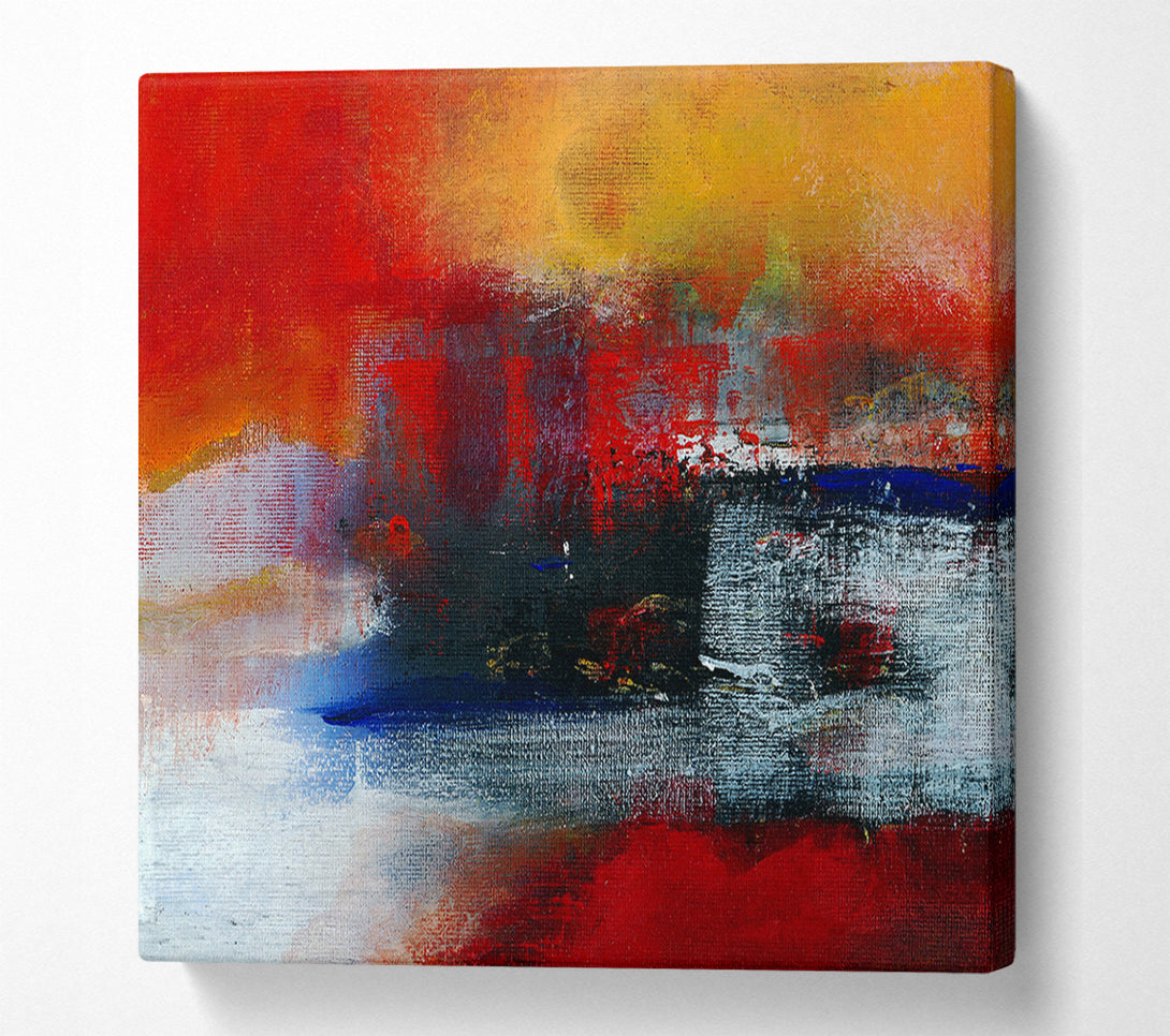  A Canvas Print of In The Middle Of The Lava River Canvas Wall Art