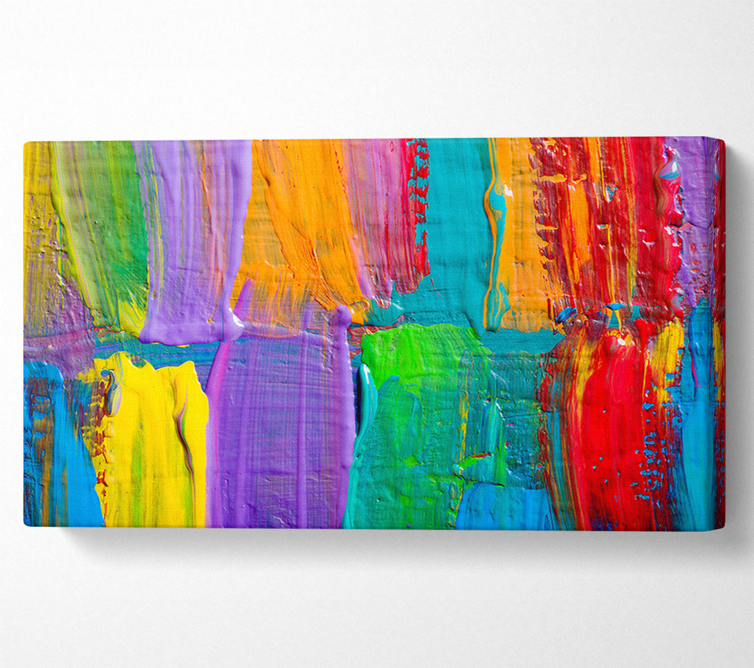  A Canvas Print of Rainbow Silk Canvas Art
