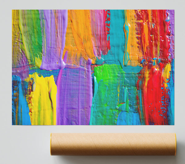 Rainbow Silk Giclee Print