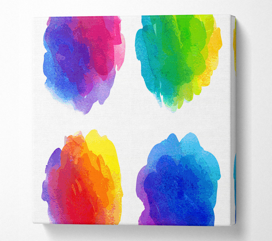  A Canvas Print of Vibrance Of The Rainbow Canvas Print