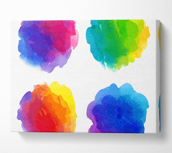  A Canvas Print of Vibrance Of The Rainbow Canvas Print