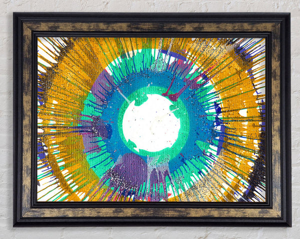 Sun Ray Illusion Framed Print