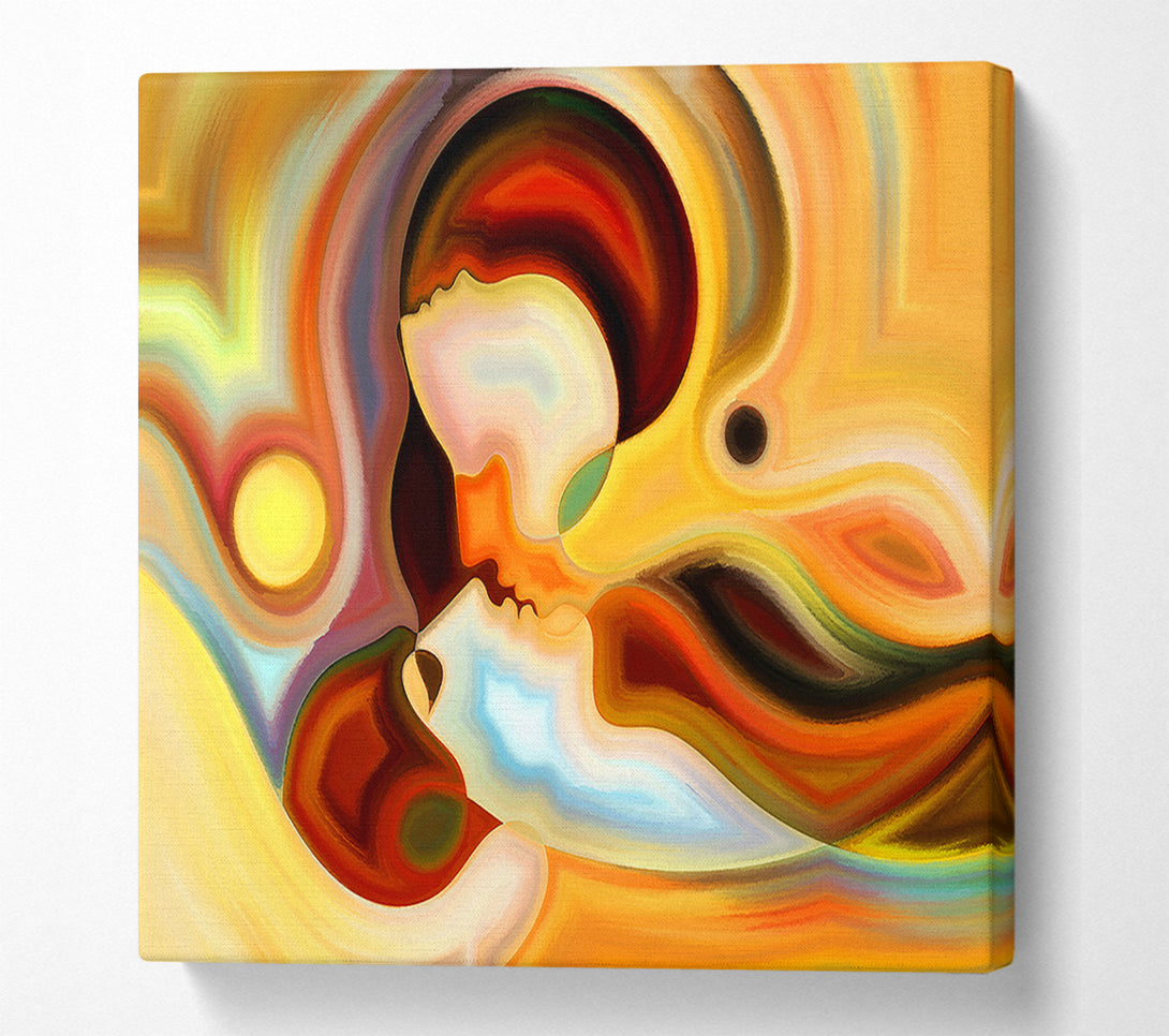  A Canvas Print of Soul Connection Kiss Canvas Wall Art