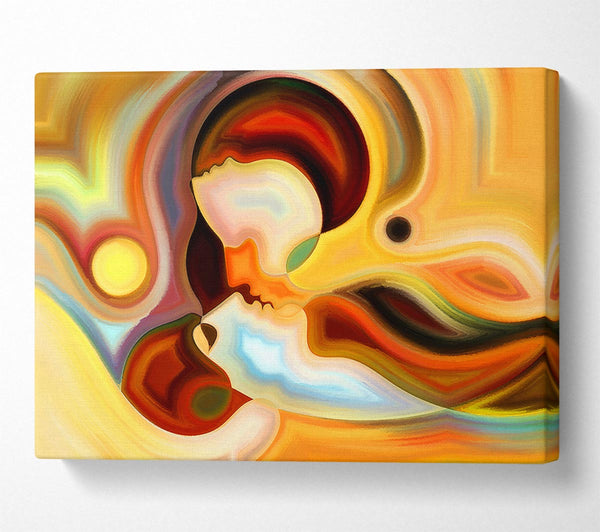  A Canvas Print of Soul Connection Kiss Canvas Wall Art