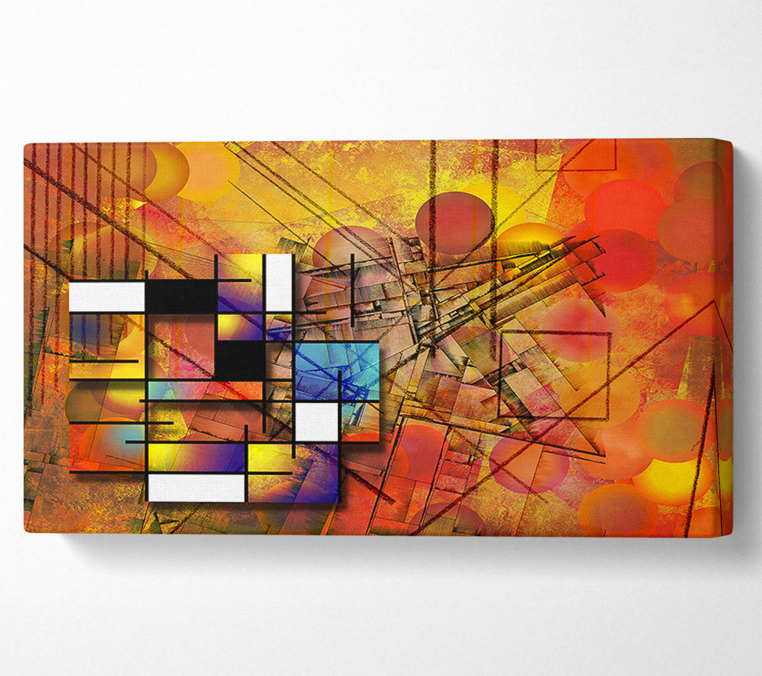  A Canvas Print of Cubism Rainbow Canvas Print