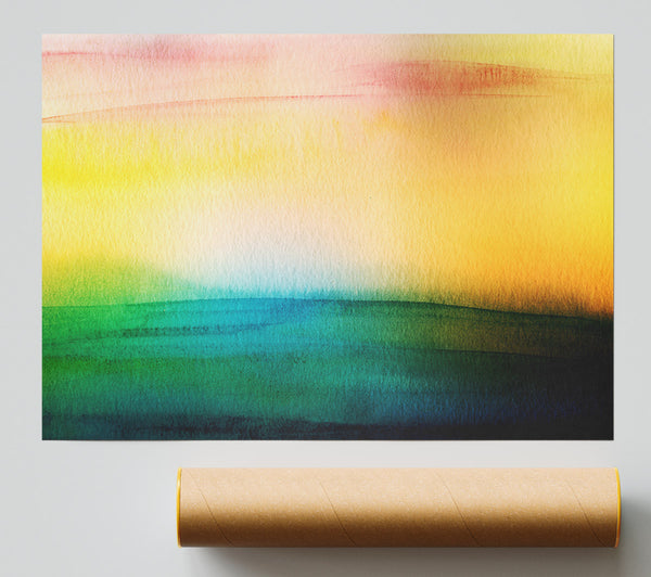 Sun Haze Fileds Poster