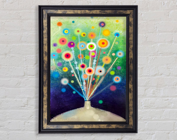 Energy Flowers Framed Print