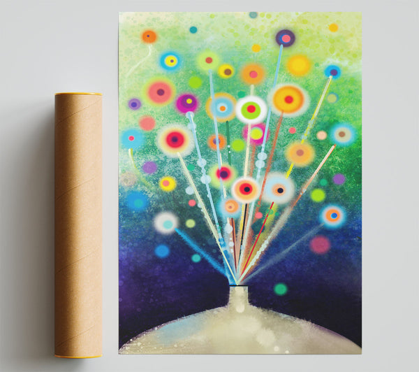 Energy Flowers Print