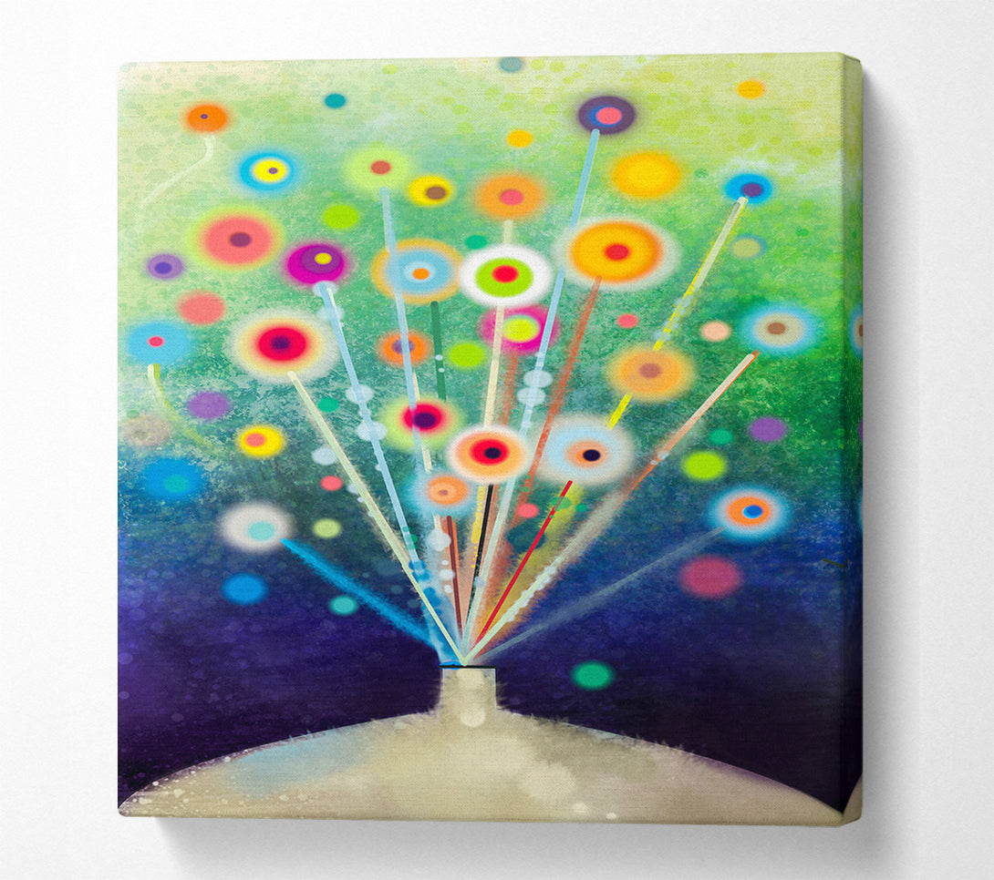  A Canvas Print of Energy Flowers Canvas Art