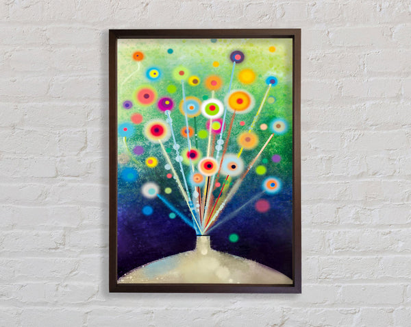 Energy Flowers Framed Print