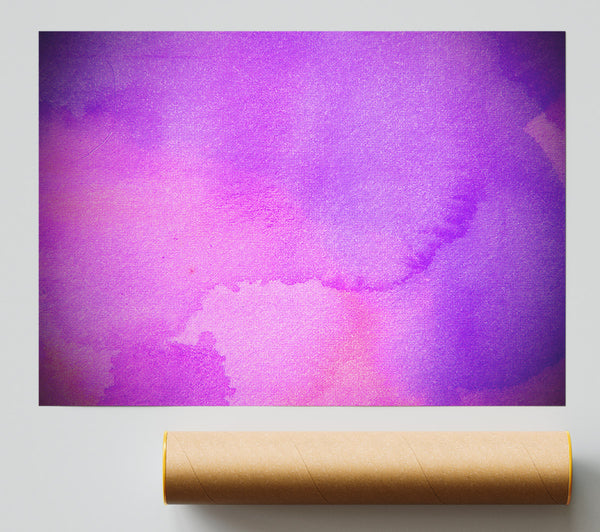 Pink And Purple Emerge Poster