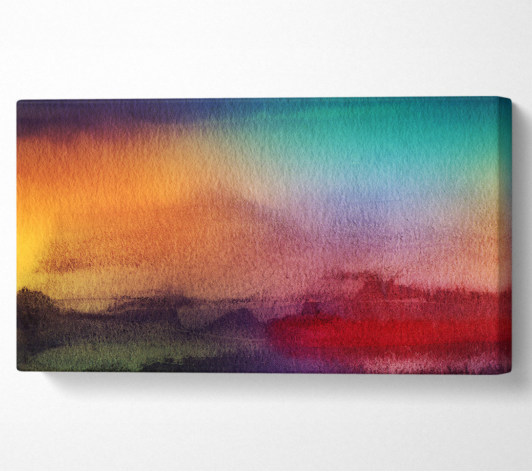  A Canvas Print of Sunset Fields Canvas Art
