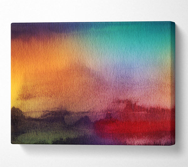 A Canvas Print of Sunset Fields Canvas Art