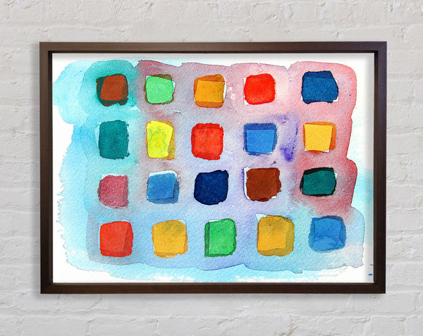 Colour Palette Framed Print