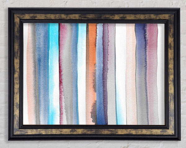 Through The Lines Framed Print