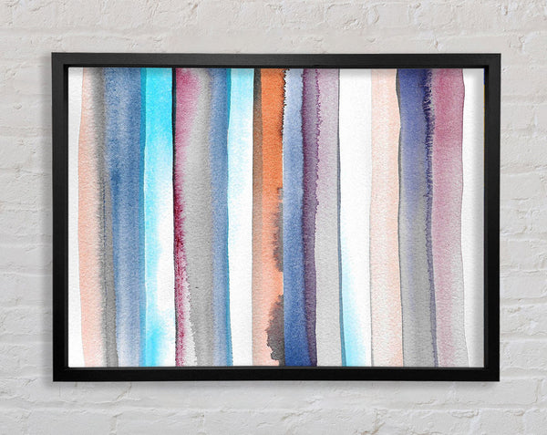 Through The Lines Framed Print