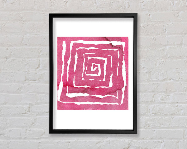 Pink Puzzle Framed Print