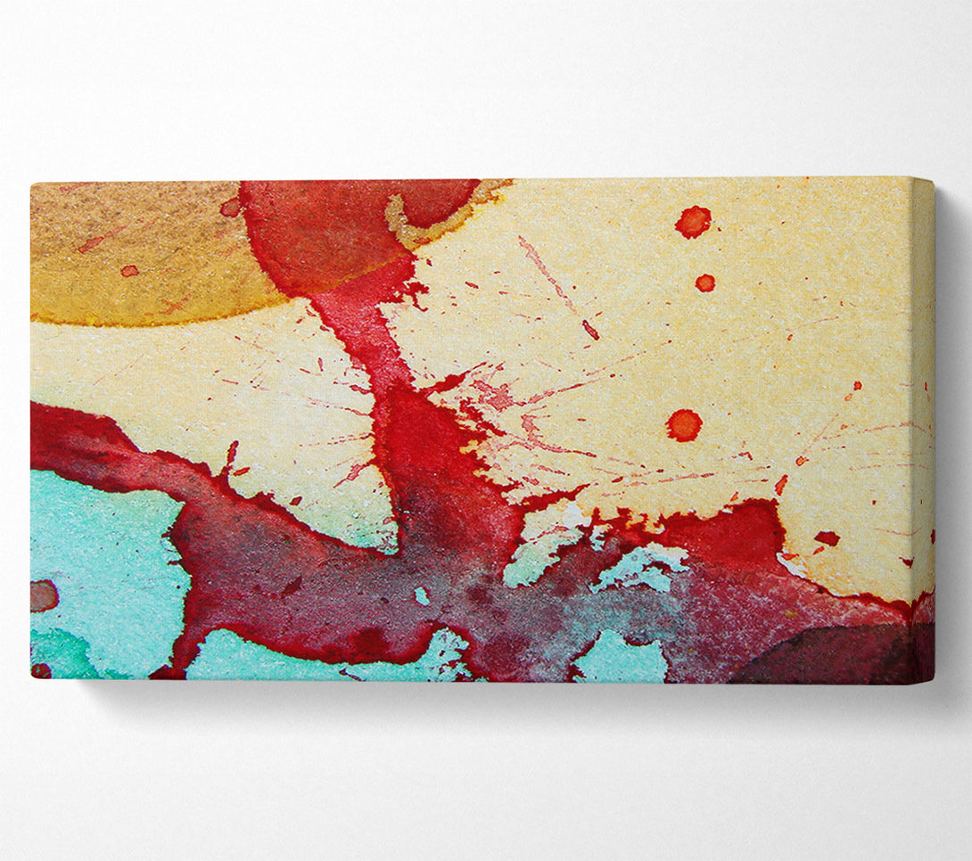  A Canvas Print of Red River Splat Canvas Art