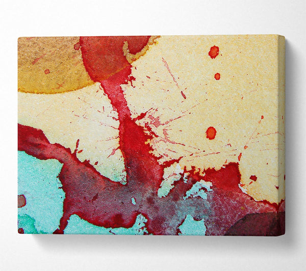  A Canvas Print of Red River Splat Canvas Art
